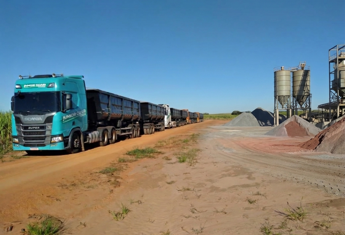 Caminhões Carregando